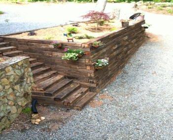 Retaining wall finished look